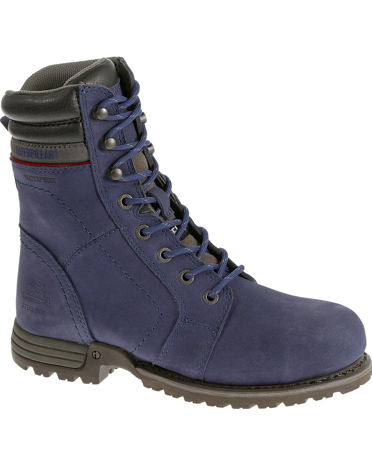 Caterpillar Women's Purple Echo Waterproof Work Boots - Steel Toe - Image 2