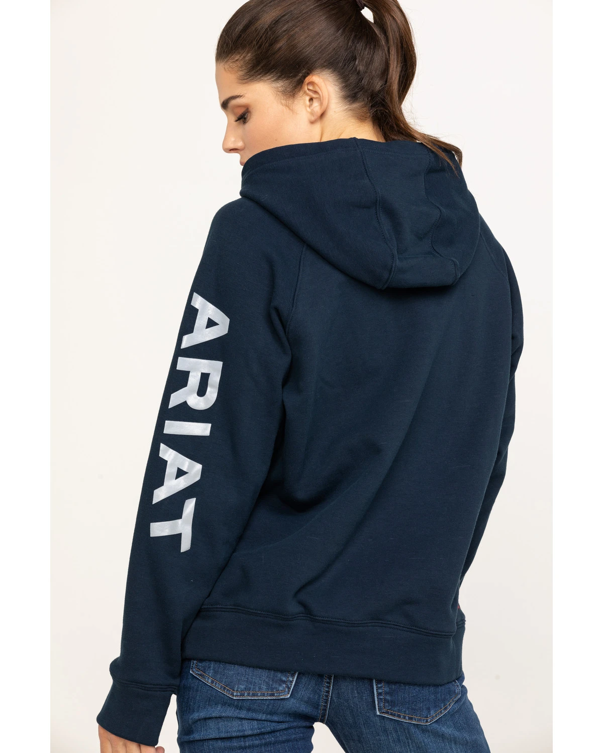 Ariat Women's FR Primo Fleece Logo Hooded Sweatshirt - Image 2