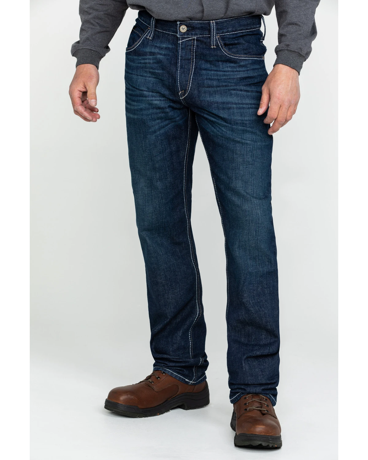 Ariat Men's FR M4 Durastretch Lineup Straight Work Jeans - Image 2