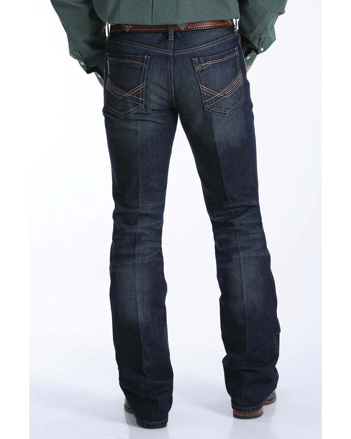 Cinch Men's Ian Med Rinse Slim Bootcut Jeans