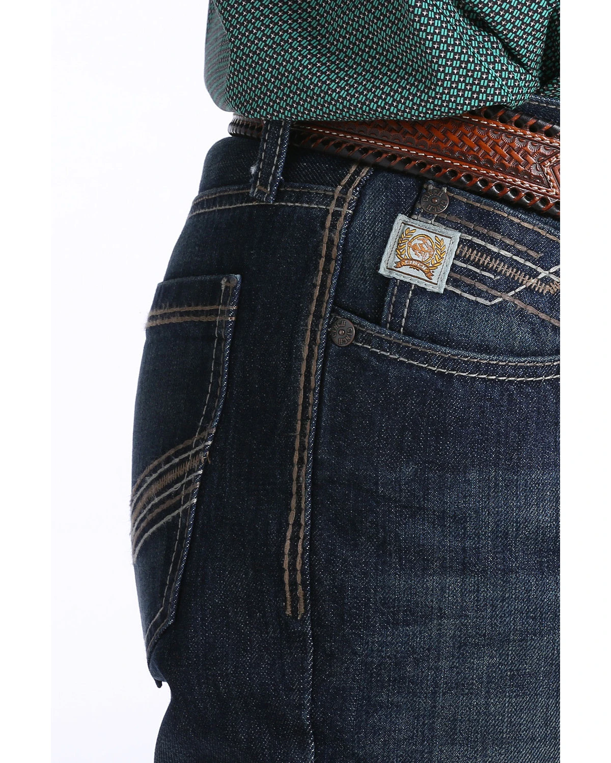 Cinch Men's Ian Med Rinse Slim Bootcut Jeans - Image 4