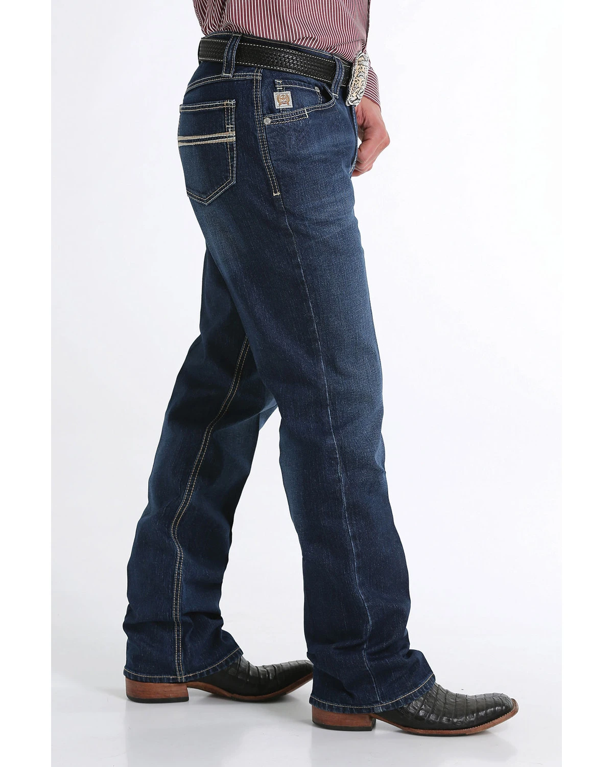 Cinch Men's Carter 2.0 Mid Stone Relaxed Bootcut Jeans - Image 3
