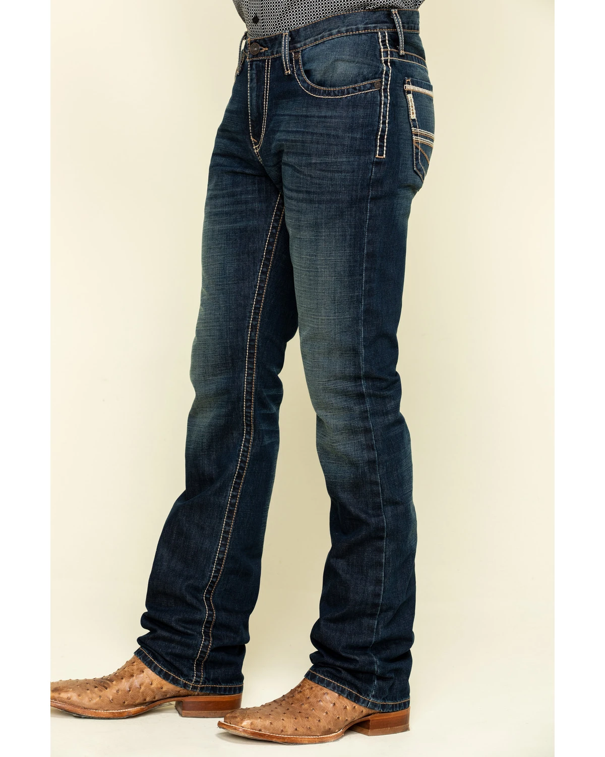 Cinch Men's Ian Rigid Dark Slim Bootcut Jeans - Image 3