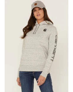 Carhartt Women's Clarksburg Sleeve Logo Hooded Sweatshirt