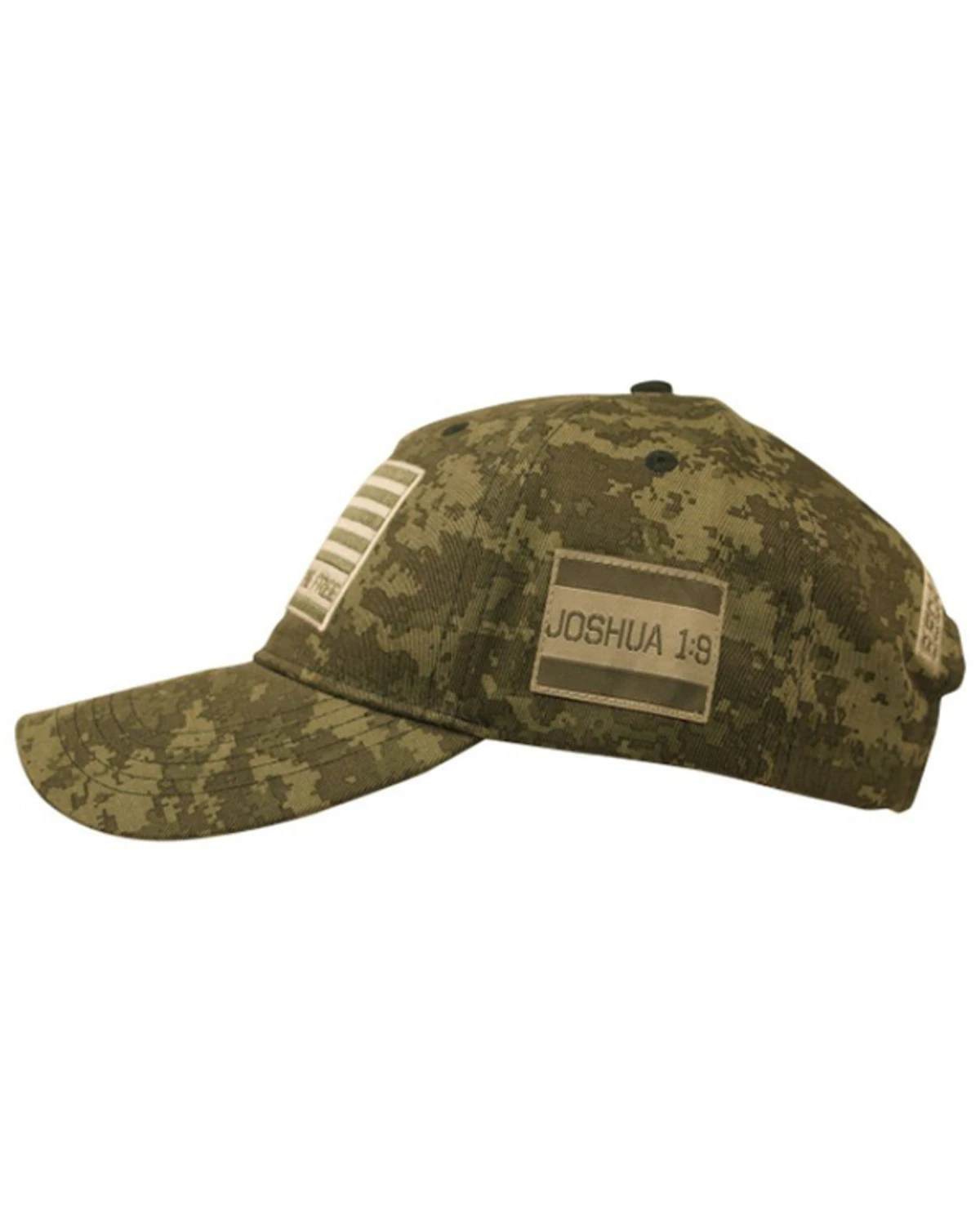 Hold Fast Men's Land Of The Free Camo Print Ball Cap - Image 3