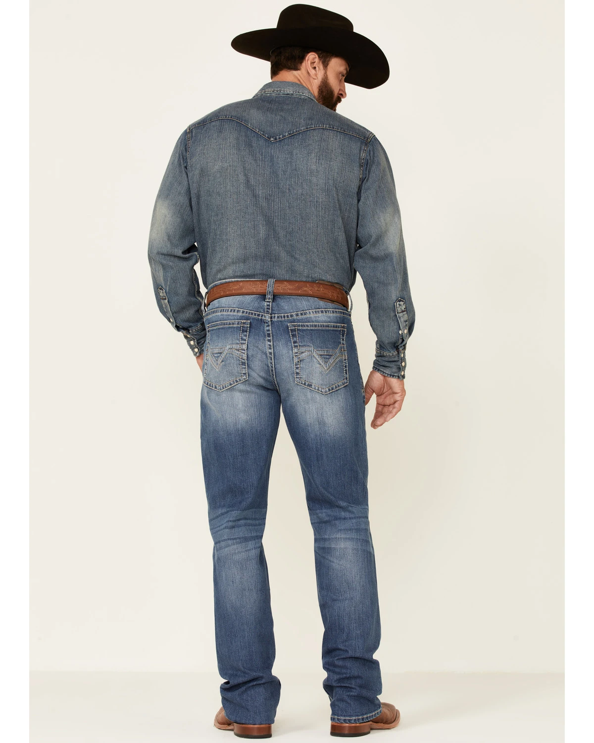 Cody James Men's Finley Light Wash Stackable Stretch Regular Straight Jeans - Image 4