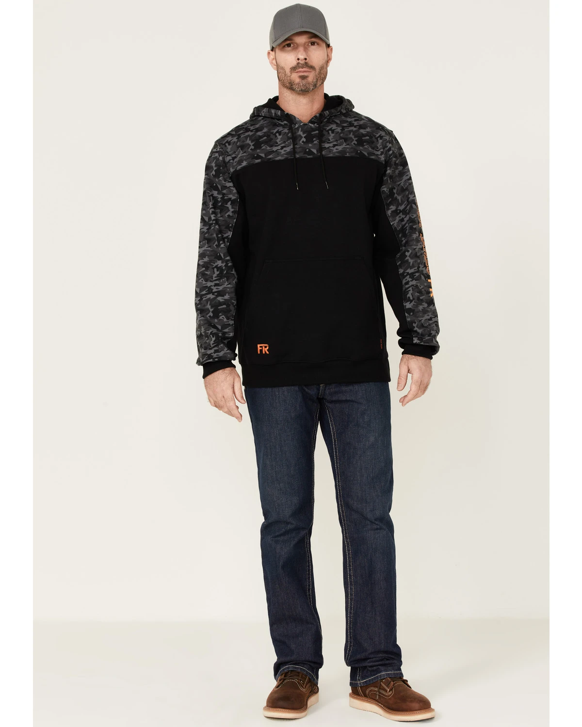 Cody James Men's FR Printed Fleece Hooded Work Sweatshirt - Image 2