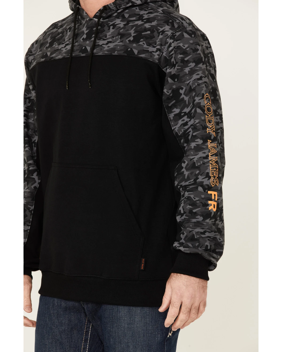 Cody James Men's FR Printed Fleece Hooded Work Sweatshirt - Image 3