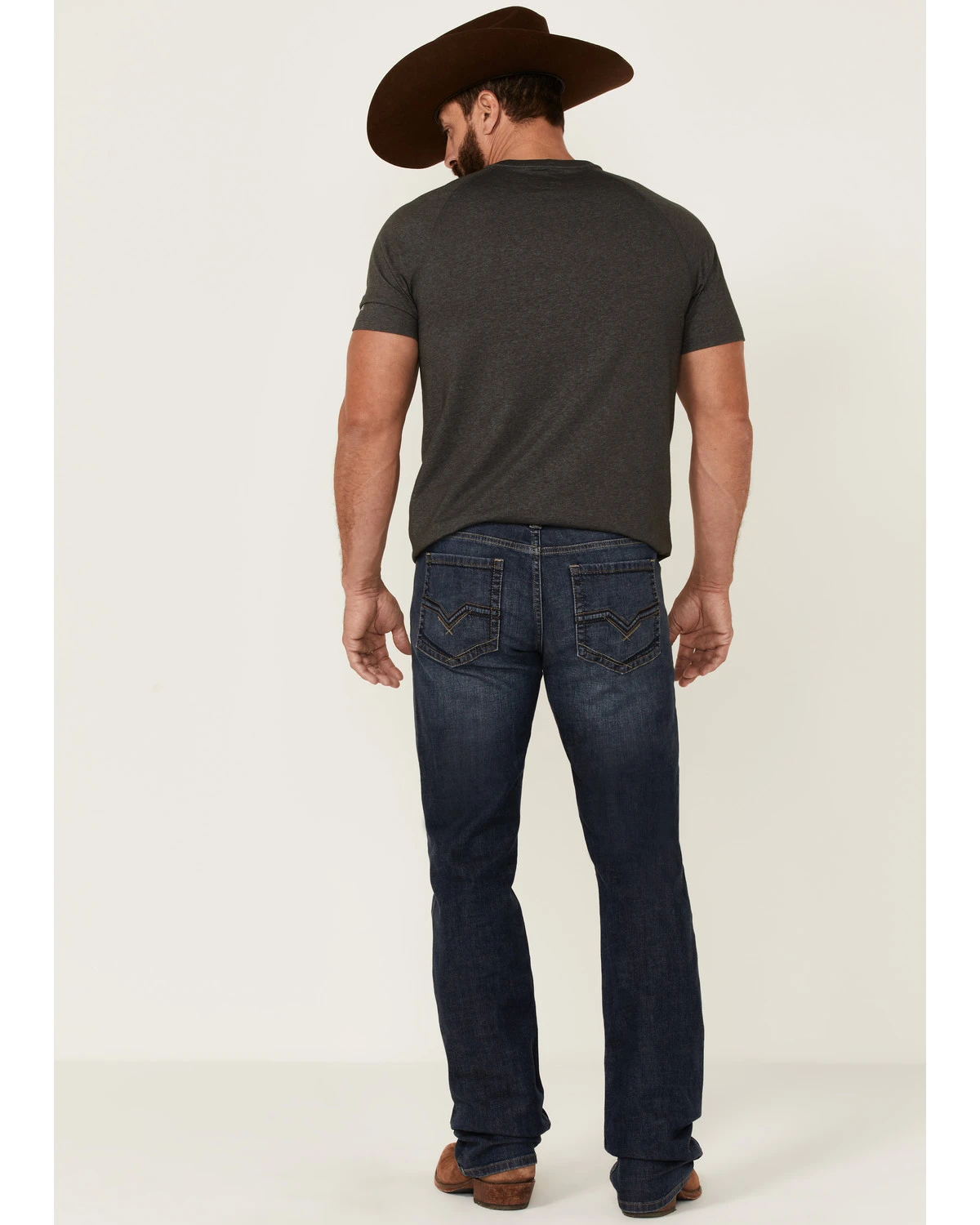 Moonshine Spirit Men's Winchester Dark Wash Stackable Stretch Straight Leg Jeans - Image 2