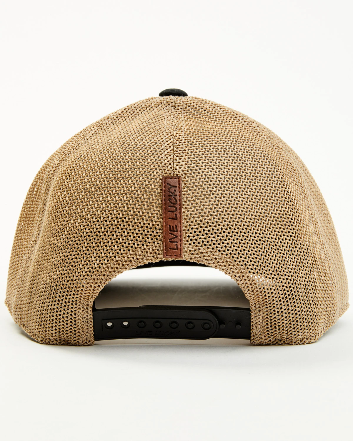 Black Clover Men's Leatherman Circle Logo Mesh Back Trucker Cap - Image 3