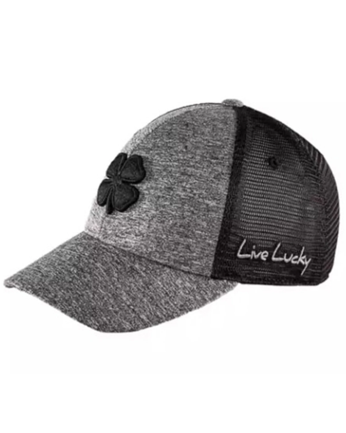 Black Clover Men's Logo Mesh-Back Fitted Ball Cap - Image 3