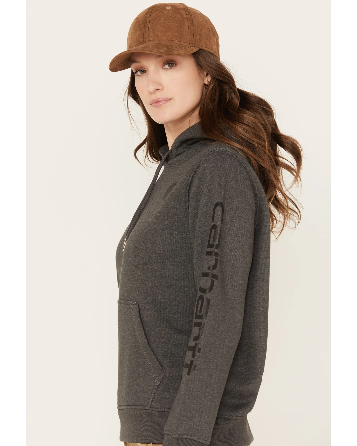 Carhartt Women's Clarksburg Graphic Sleeve Pullover Sweatshirt Hoodie - Image 2