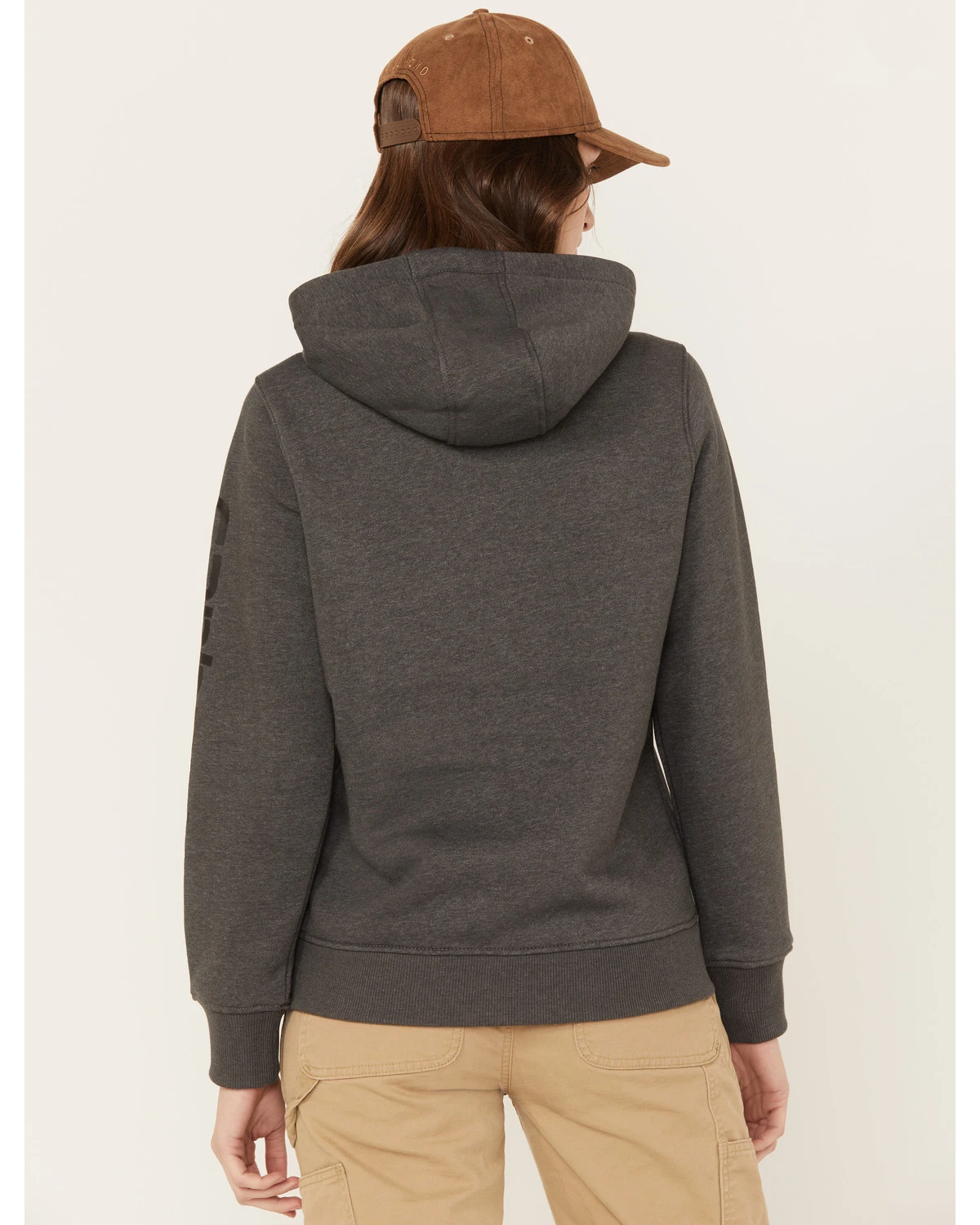 Carhartt Women's Clarksburg Graphic Sleeve Pullover Sweatshirt Hoodie - Image 4