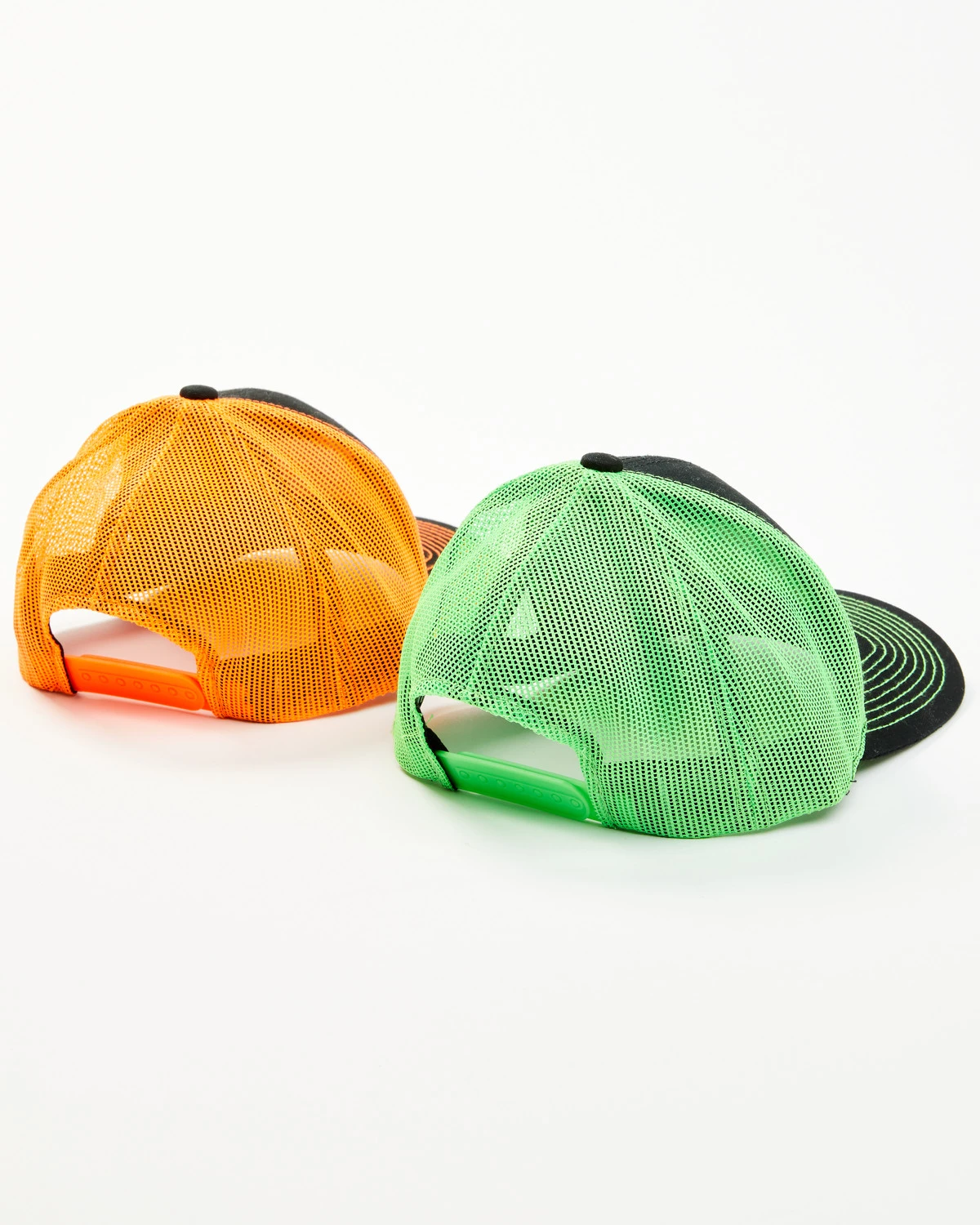 Justin Men's Assorted Embroidered Neon Logo Mesh Back Trucker Cap - Image 4