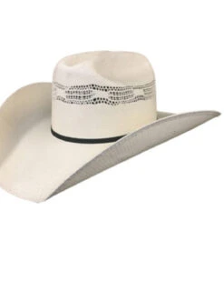 Dallas Hats Men's Natural Cattleman Byplay Band Bangora Straw Western Hat