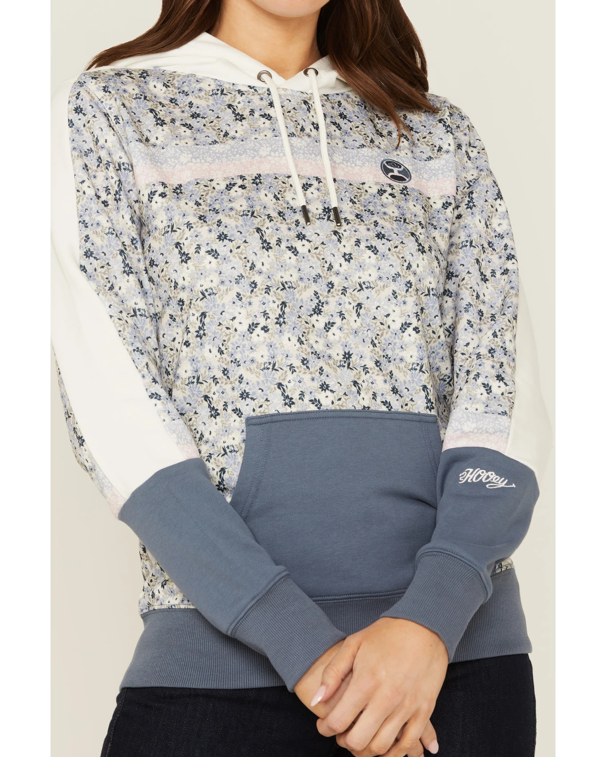 Hooey Women's Serape Cheyenne Floral Hoodie Sweatshirt - Image 3