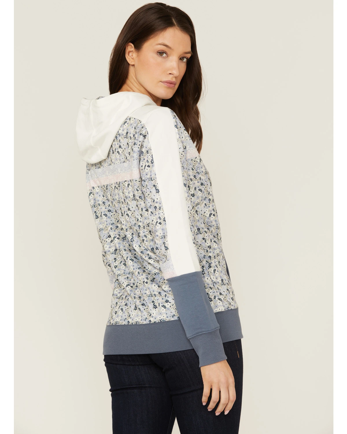 Hooey Women's Serape Cheyenne Floral Hoodie Sweatshirt - Image 4