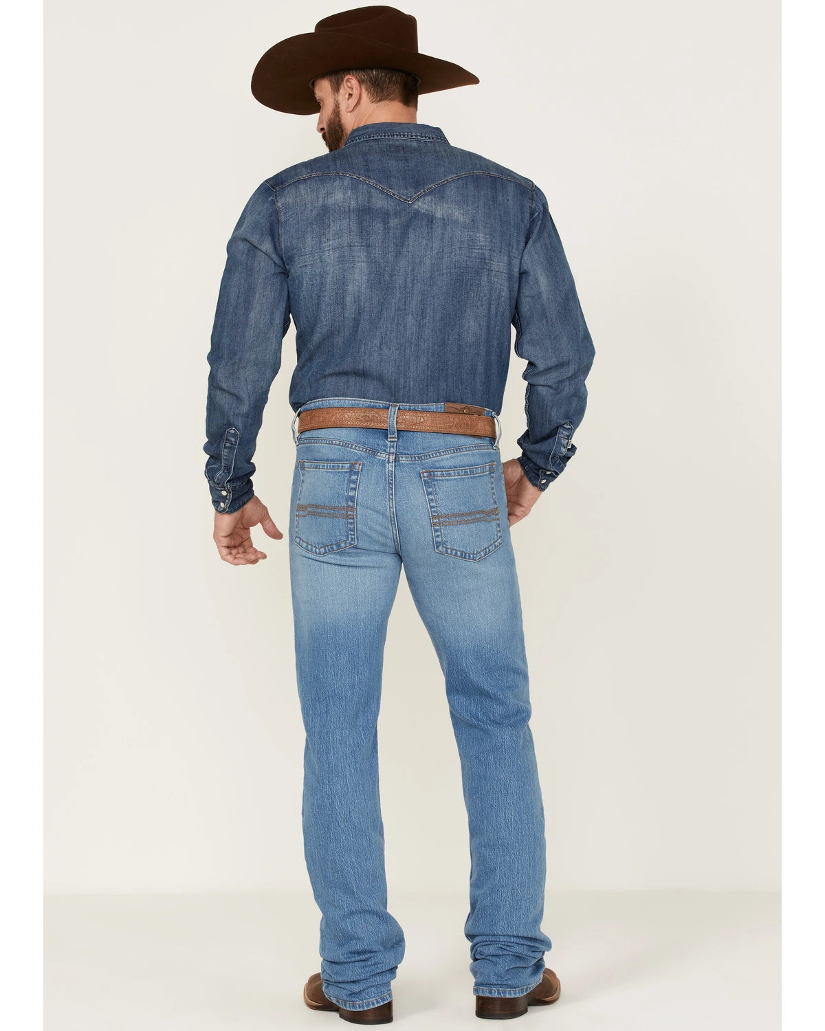 Cody James Men's Yeehaw Light Wash Stackable Straight Jeans - Image 3
