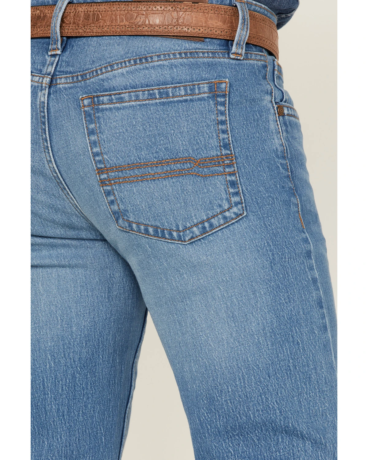 Cody James Men's Yeehaw Light Wash Stackable Straight Jeans - Image 4