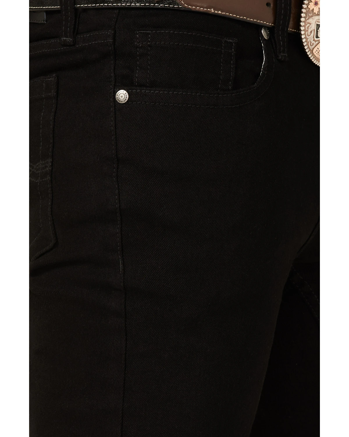 Cody James Men's Night Rider Black Wash Stretch Slim Bootcut Jeans - Image 2