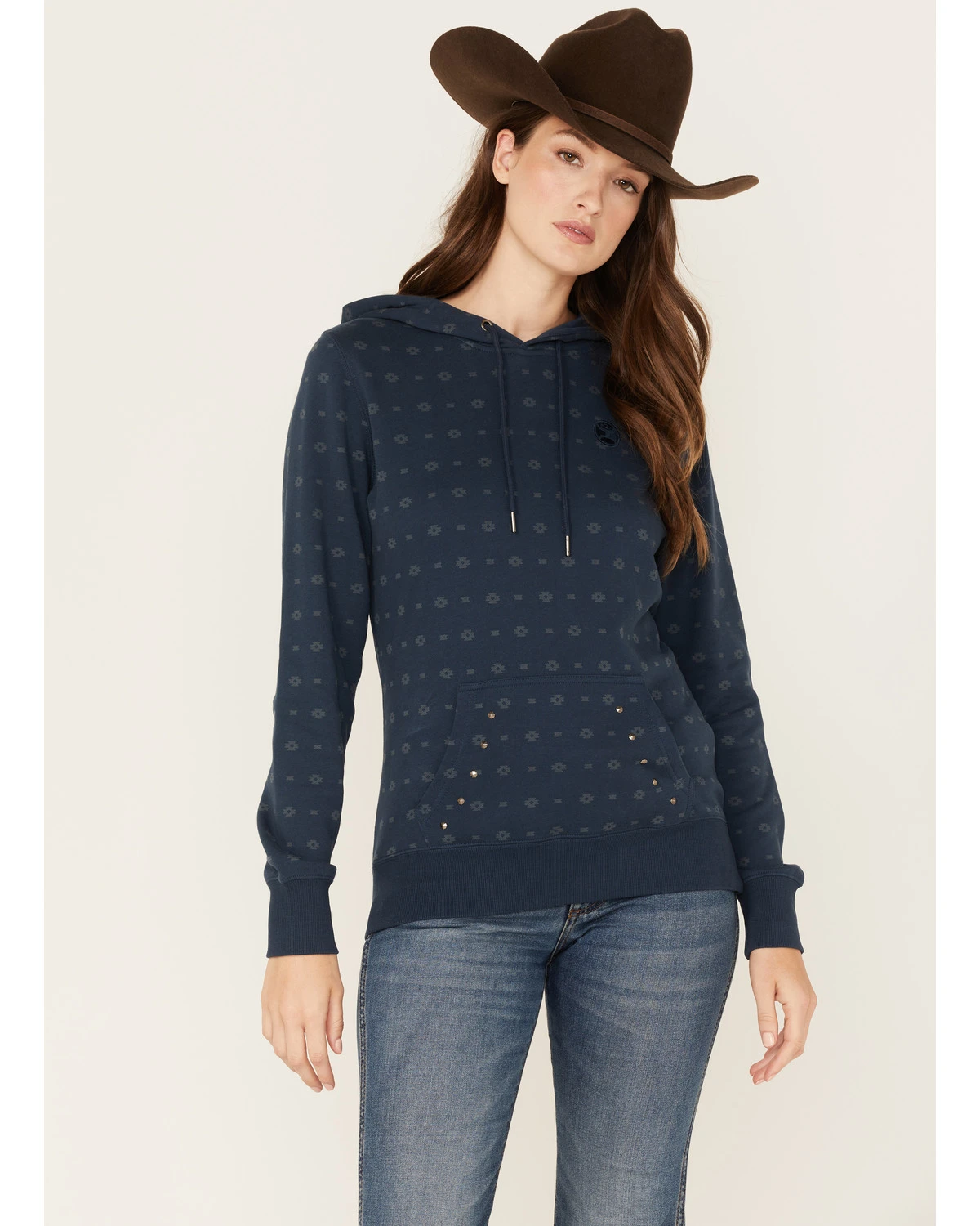 Hooey Women's Southwestern Print Mesa Hoodie