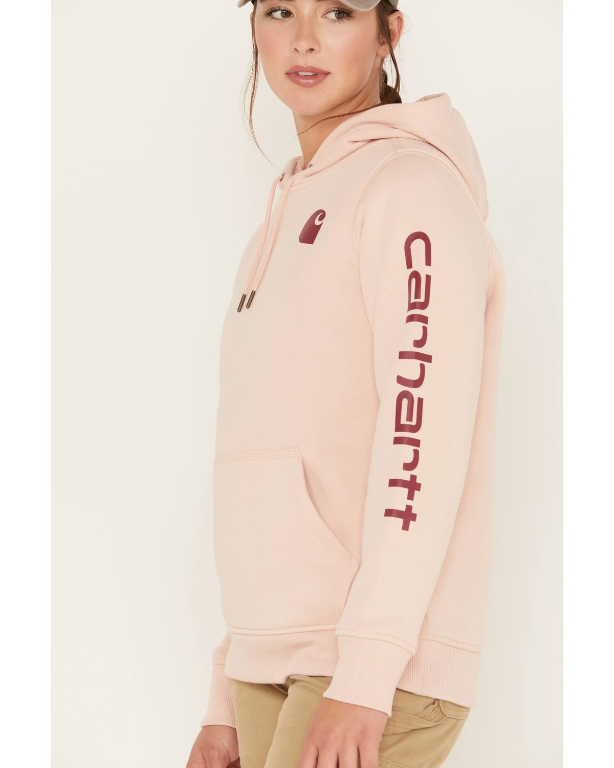 Carhartt Women's Relaxed Fit Midweight Logo Graphic Hoodie - Image 3