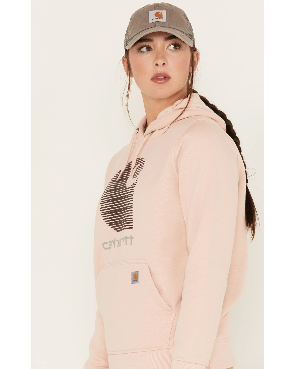 Carhartt Women's Rain Defender Relaxed Fit Midweight Logo Graphic Hoodie - Image 2