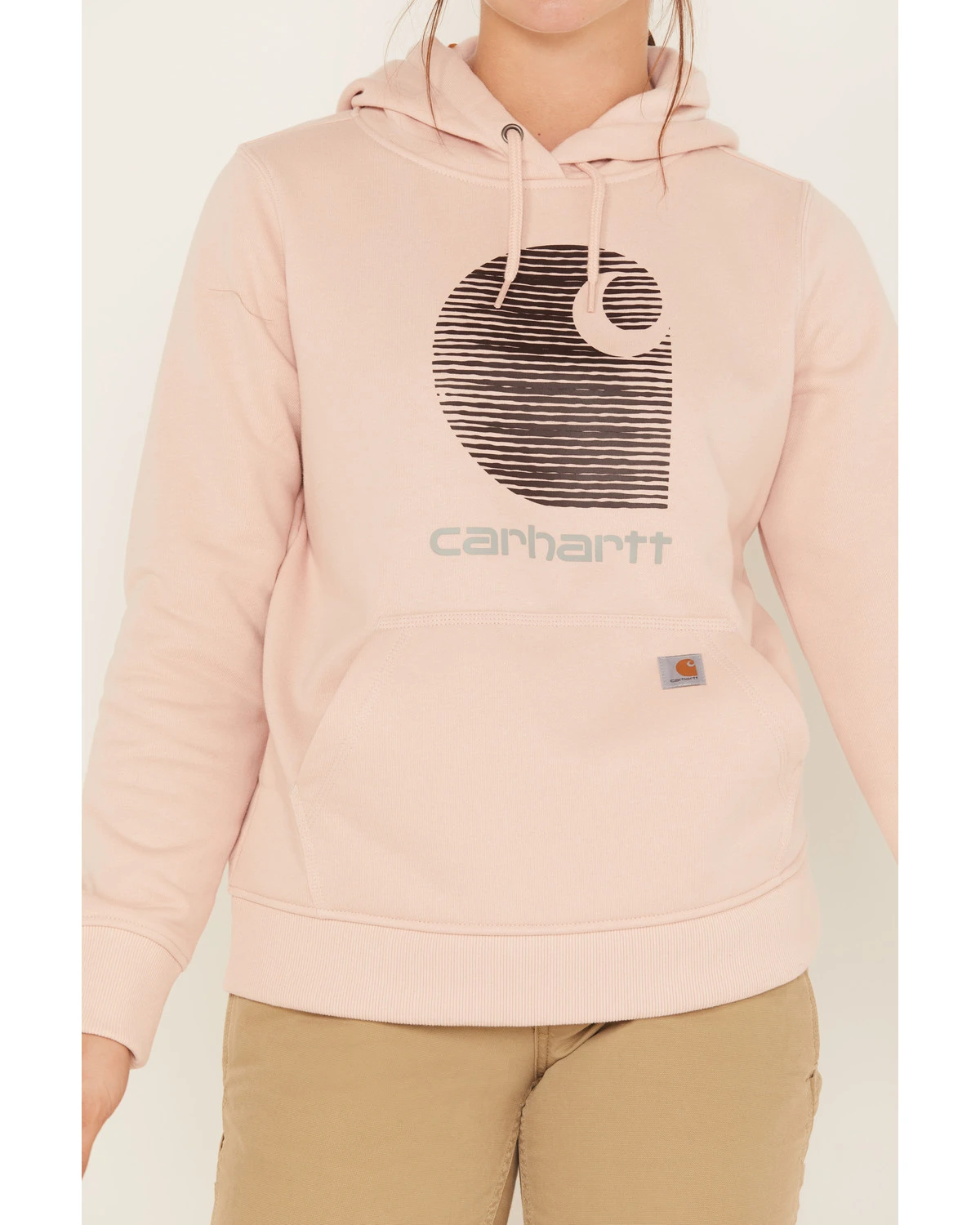 Carhartt Women's Rain Defender Relaxed Fit Midweight Logo Graphic Hoodie - Image 3