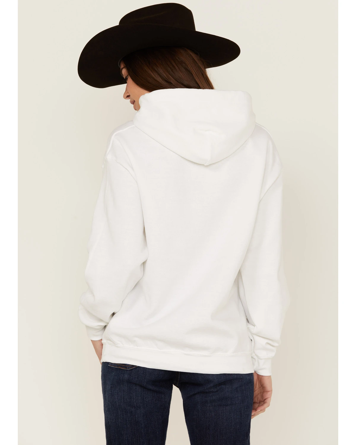Goodie Two Sleeves Women's You Had Me At Howdy White Graphic Hoodie - Image 3