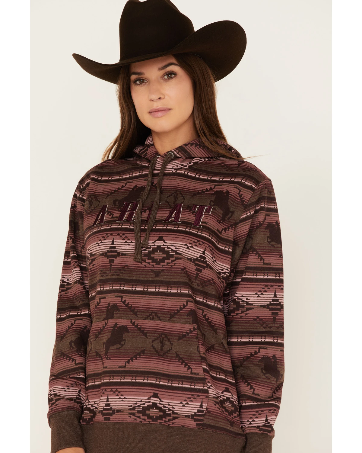 Ariat Women's R.E.A.L. Southwestern Serape Print Hoodie - Image 2