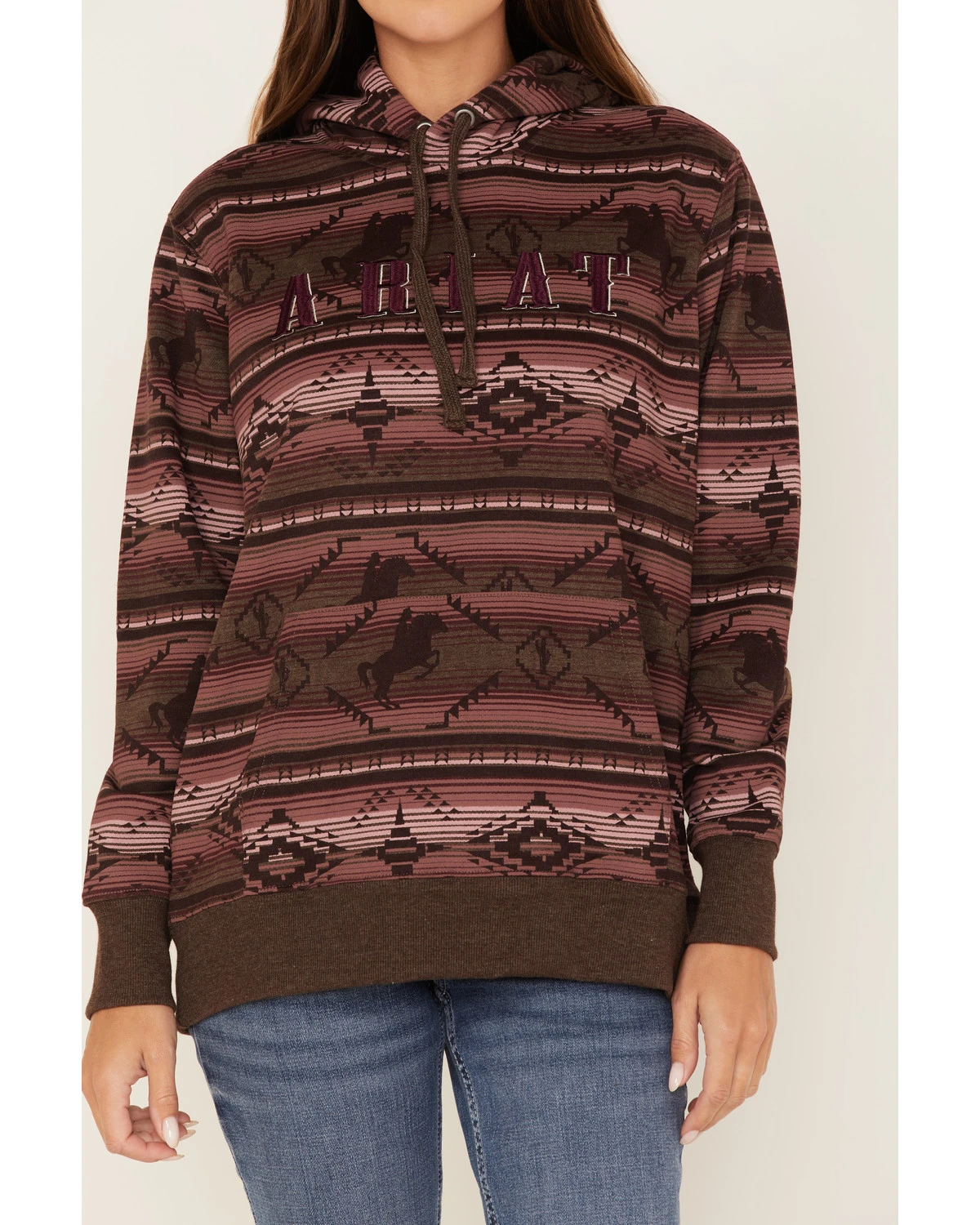 Ariat Women's R.E.A.L. Southwestern Serape Print Hoodie - Image 3