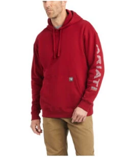 Ariat Men's Rebar Roughneck Skull Graphic Hooded Work Sweatshirt - Big & Tall