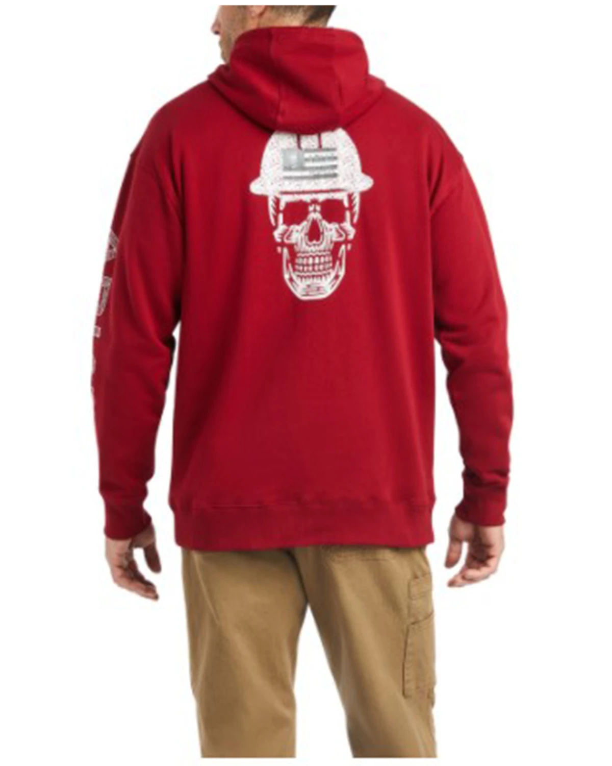 Ariat Men's Rebar Roughneck Skull Graphic Hooded Work Sweatshirt - Big & Tall - Image 2