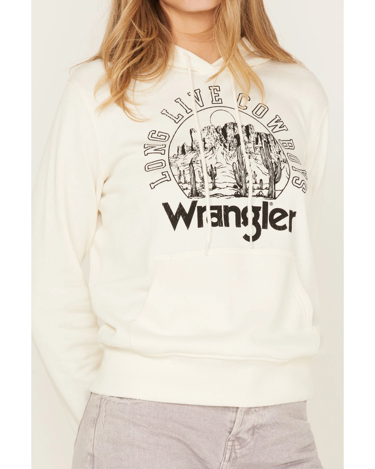 Wrangler Women's Long Live Cowboys Desert Graphic Hoodie - Image 3