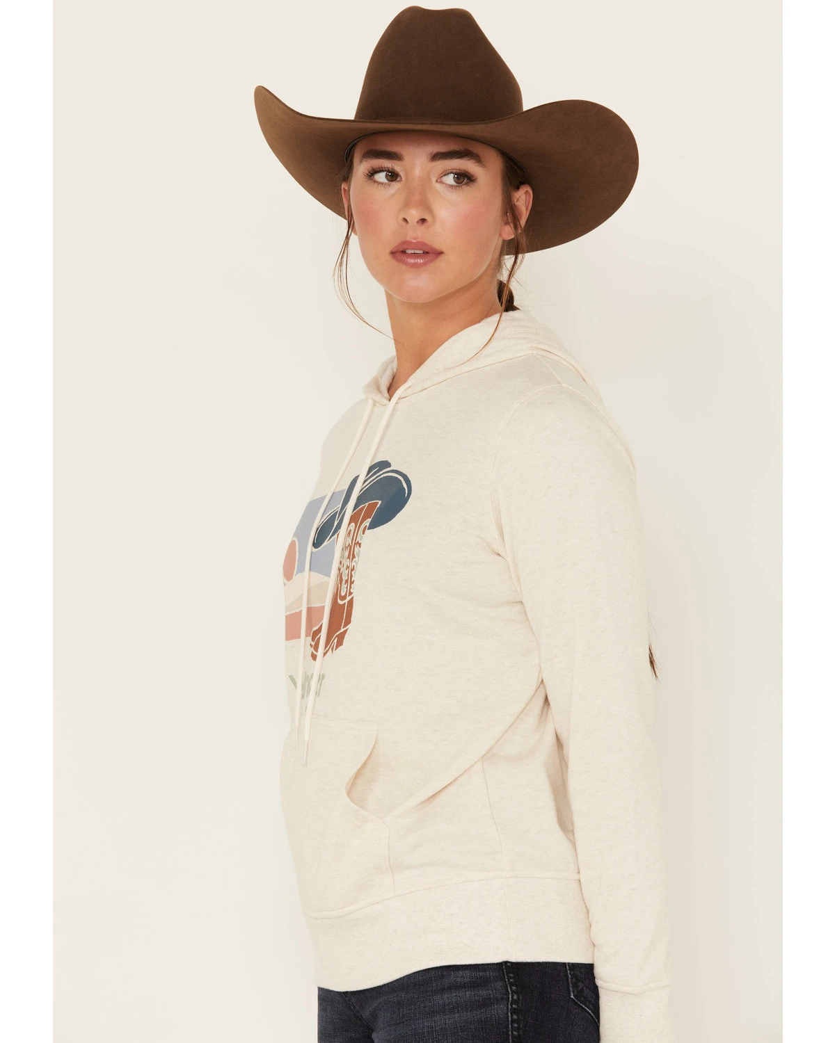 Wrangler Retro Women's Boots Logo Graphic Hoodie - Image 2