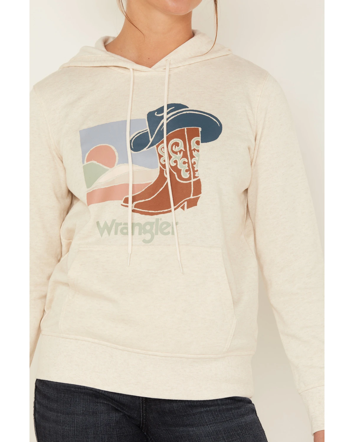 Wrangler Retro Women's Boots Logo Graphic Hoodie - Image 3