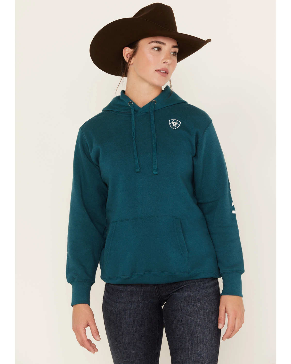 Ariat Women's Embroidered Logo Hoodie - Image 2