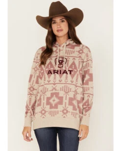 Ariat Women's Southwestern Print Logo Graphic Hoodie