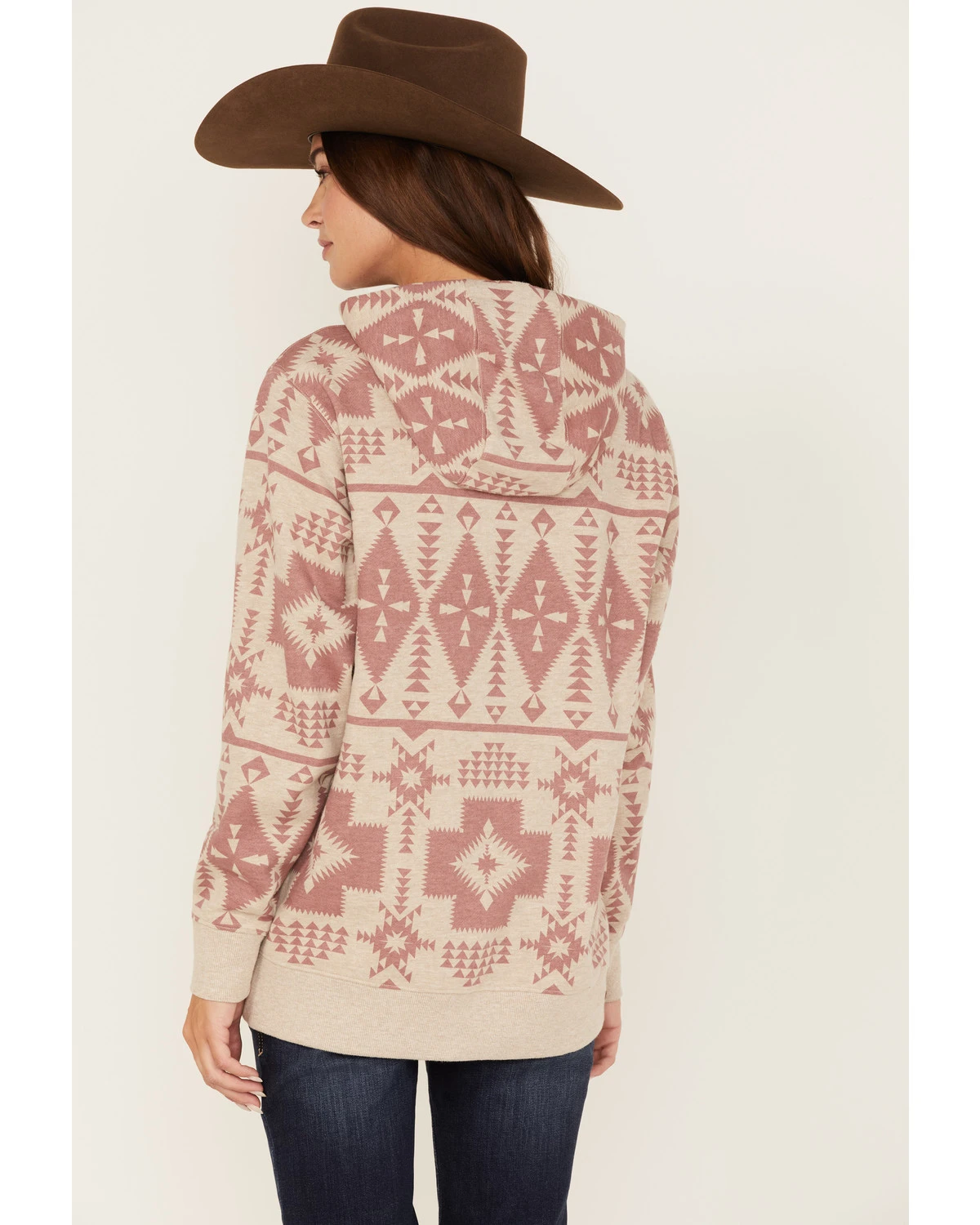 Ariat Women's Southwestern Print Logo Graphic Hoodie - Image 4