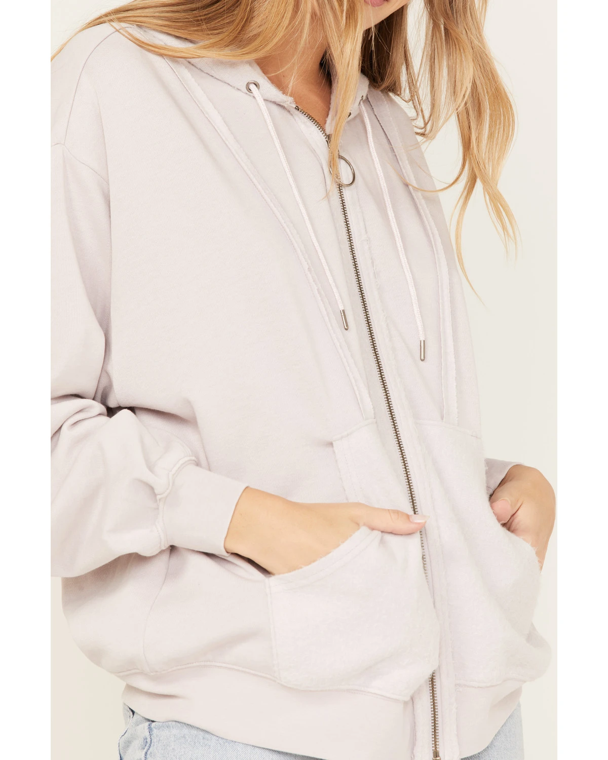 Cleo + Wolf Women's Seamed Zip Hoodie - Image 3