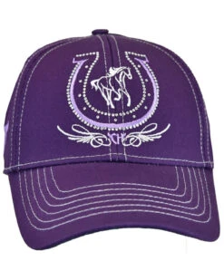 Cowgirl Hardware Girls' Horseshoe Baseball Cap