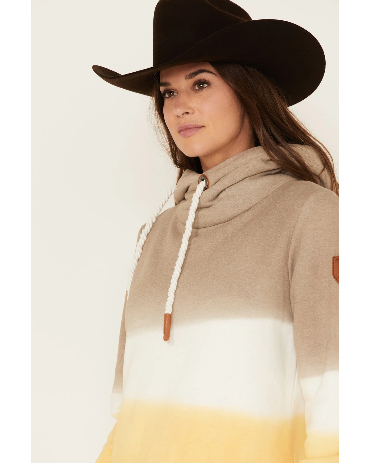 Wanakome Women's Serena Color Block Cowl Neck Hoodie - Image 2