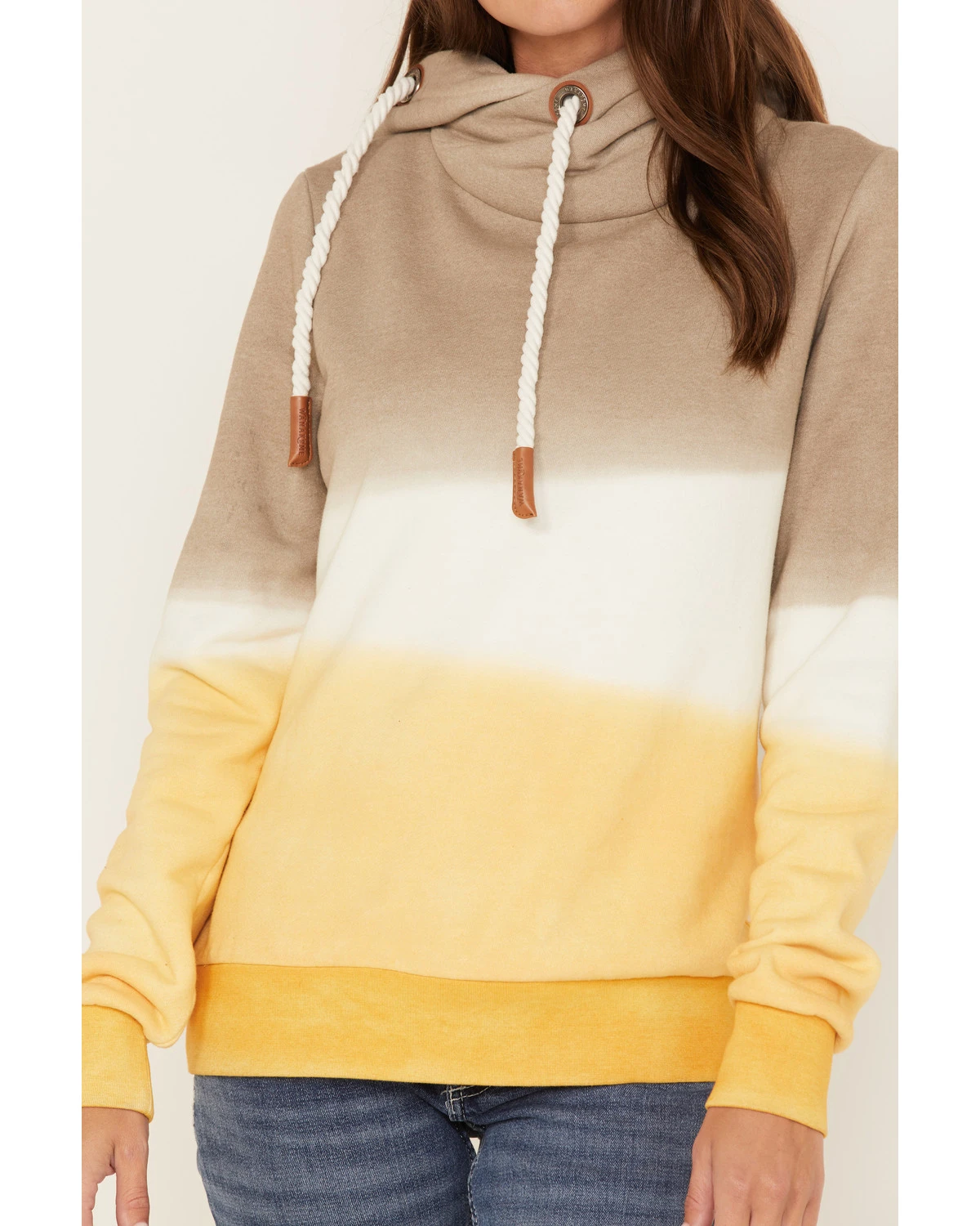 Wanakome Women's Serena Color Block Cowl Neck Hoodie - Image 3