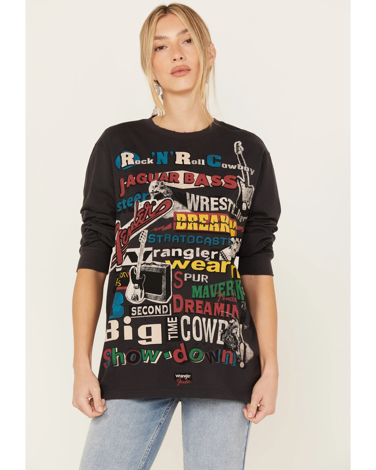 Wrangler X Fender Women's Collage Graphic Sweatshirt - Image 2