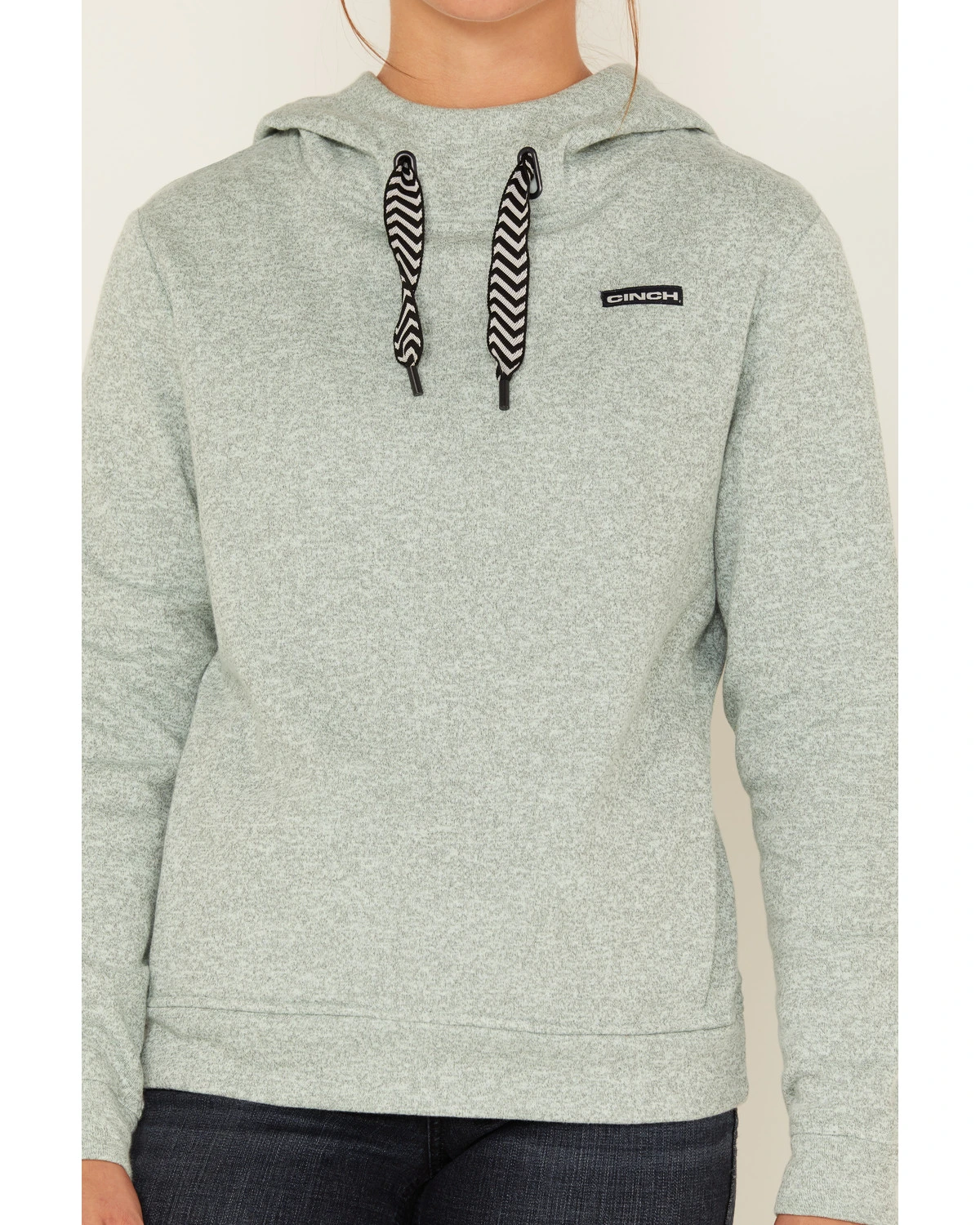 Cinch Women's Heather Cowl Neck Hoodie - Image 3