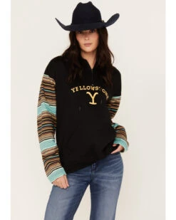 Changes Women's Serape Striped Yellowstone Hoodie