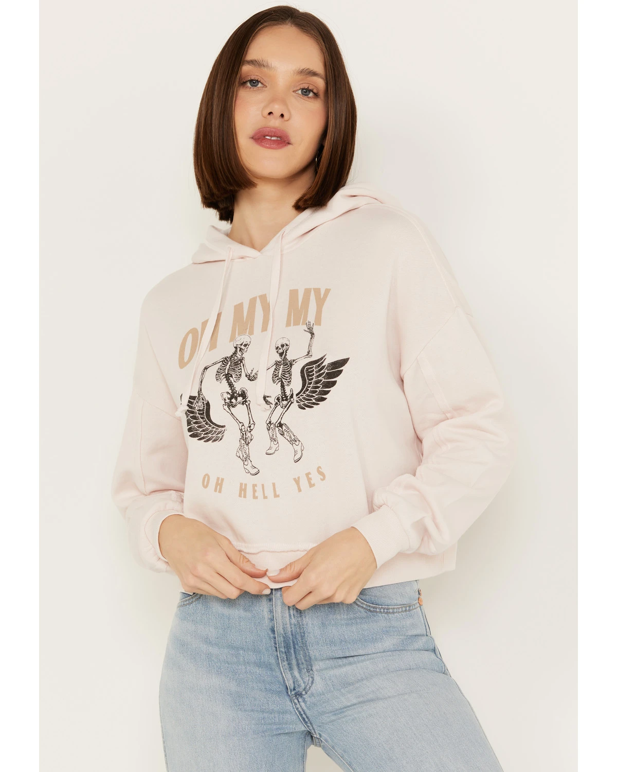 Cleo + Wolf Women's Oh My My Cropped Hoodie