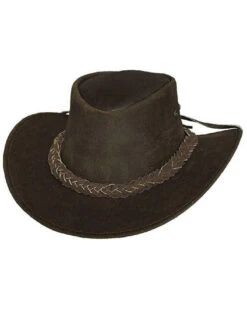 Bullhide Kids' Cedar Grove Leather Outback Hat