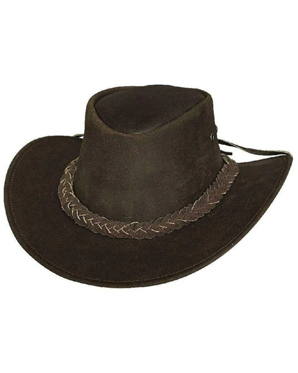 Bullhide Kids' Cedar Grove Leather Outback Hat